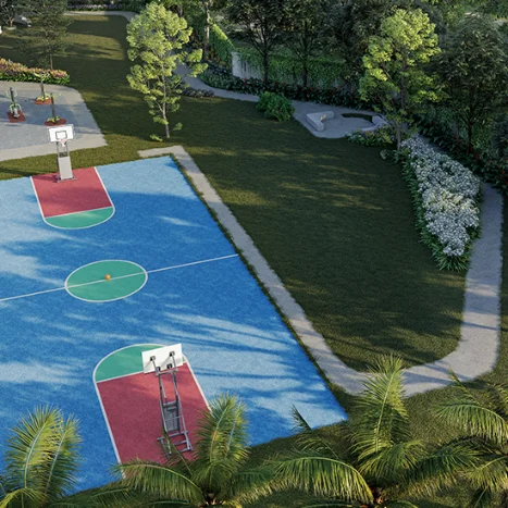 Minimalist kitchen with island